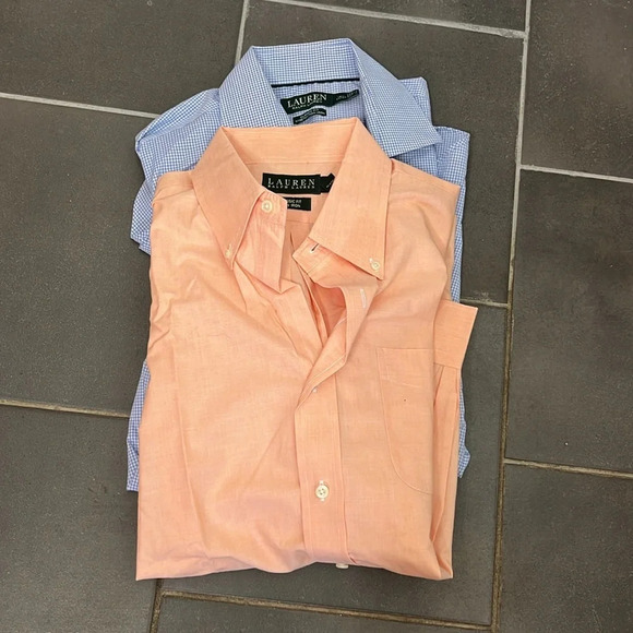Bundle of 2 Men’s Lauren Ralph Lauren Long Sleeve Button Down Shirts - Picture 1 of 8